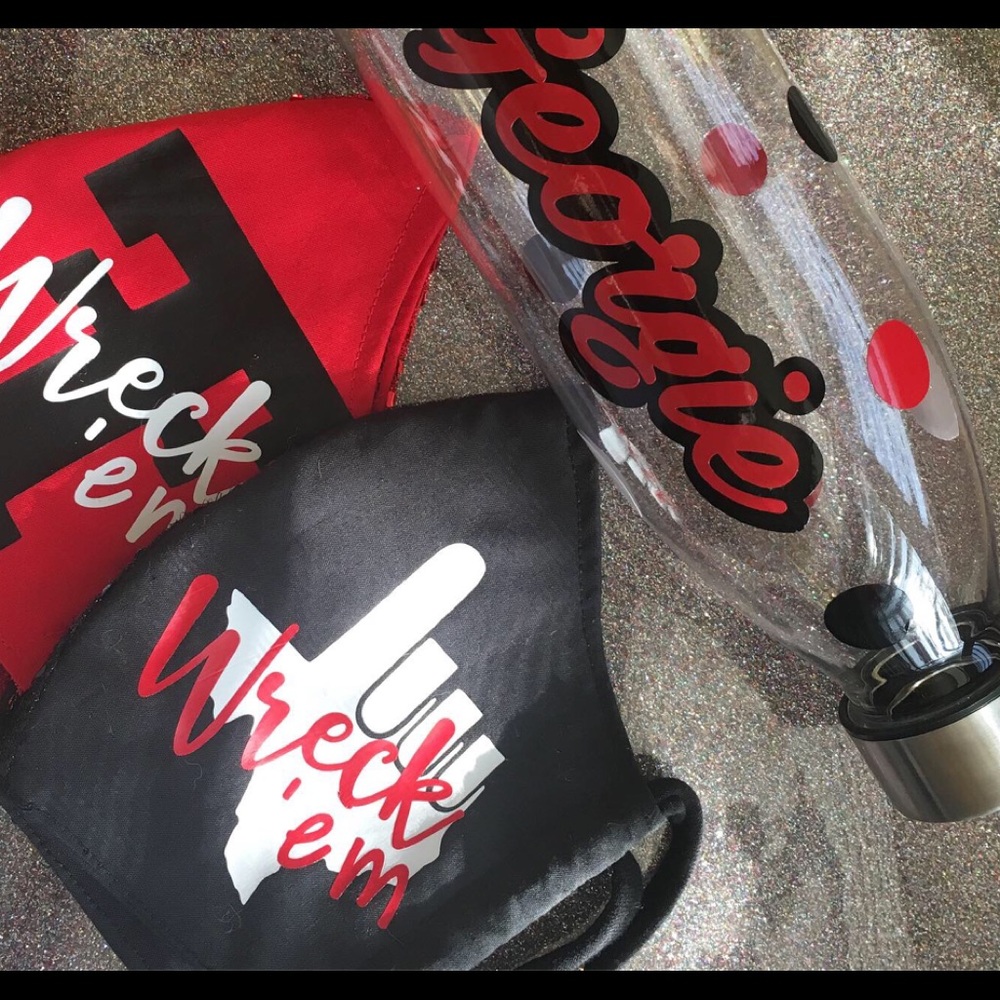 College mask set Texas Tech